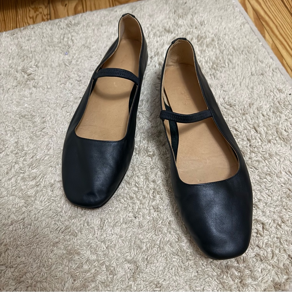 Madewell Greta black Mary Jane flats